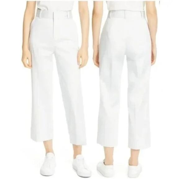 ATM Anthony Thomas Melillo | Women’s High Waist Crop Wide Leg Pants Stone Grey 4 - Picture 1 of 10